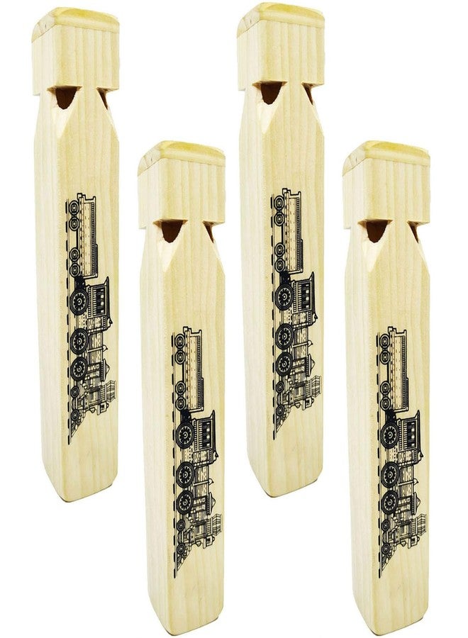 Fartime لعبة فارتايم الموسيقية للأطفال على شكل صفارة قطار خشبية (4 نغمات) - 4 قطع - Image 1