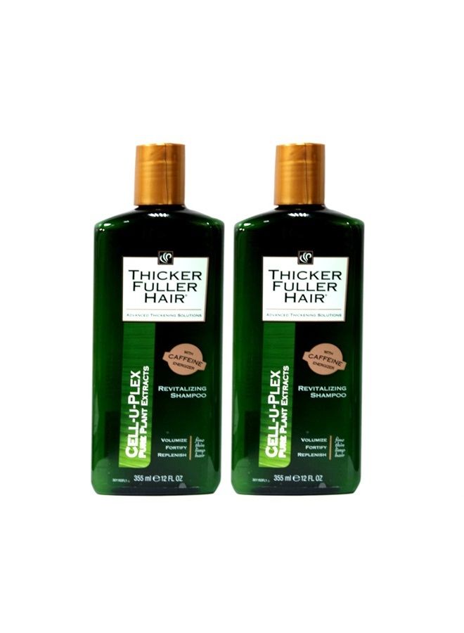 Thicker Fuller Hair Revitalizing Shampoo 12 fl oz Pack of (2)  - Image 1
