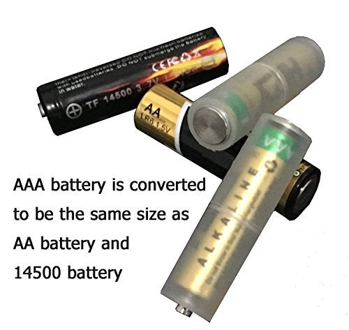 LAMPVPATH AAA to AA Battery Adapter (Pack of 8), Converter Holder for AAA to AA Batteries - Image 3