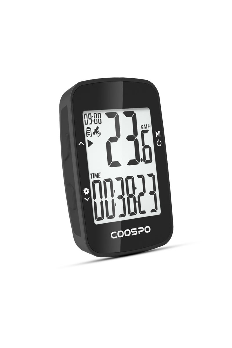 Black CooSpo BC26 Wireless Bike Computer GPS Speedometer Odometer Bluetooth5.0 APP Sync Waterproof