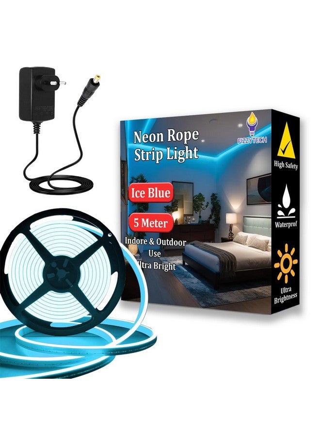 fizzytech LED Ice Blue Neon Rope Strip Light - Image 1