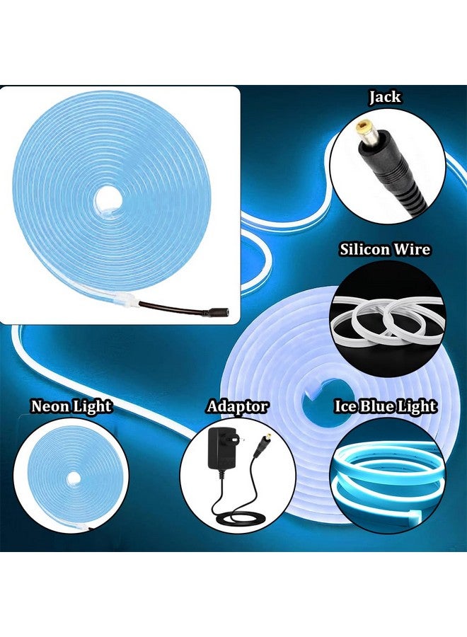 fizzytech LED Ice Blue Neon Rope Strip Light - Image 3