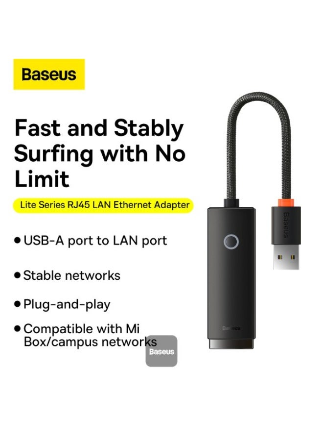 بيسوس محول شبكة إيثرنت Baseus Lite Series USB-A إلى RJ45 لشبكة مستقرة - Image 4