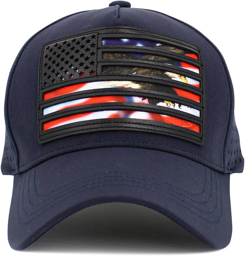 KBETHOSA Flag USA America Military Thin Blue Line Thin Red Line Vintage Distressed Baseball Cap Dad Hat Unisex Adjustable - Image 1