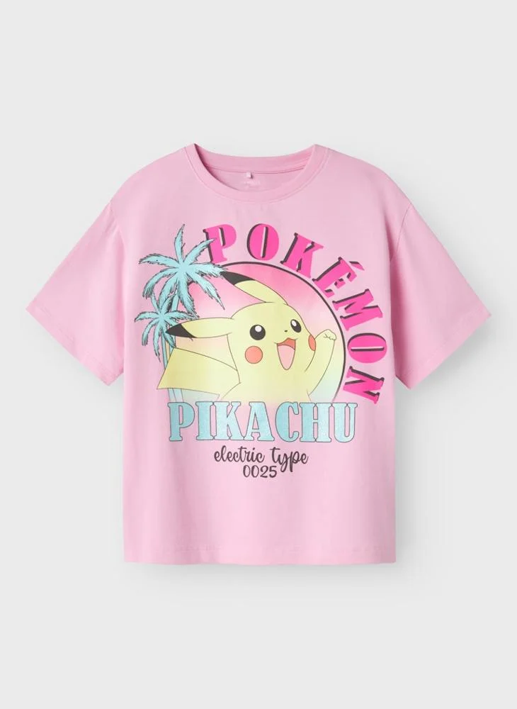 نيم ات Kids Pokemon Crew Neck T-Shirt