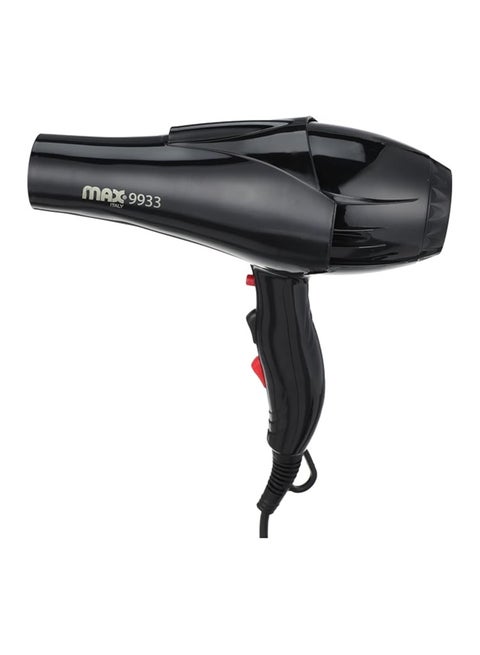 Max 9933 Hair Dryer, 3000 Watt, Black