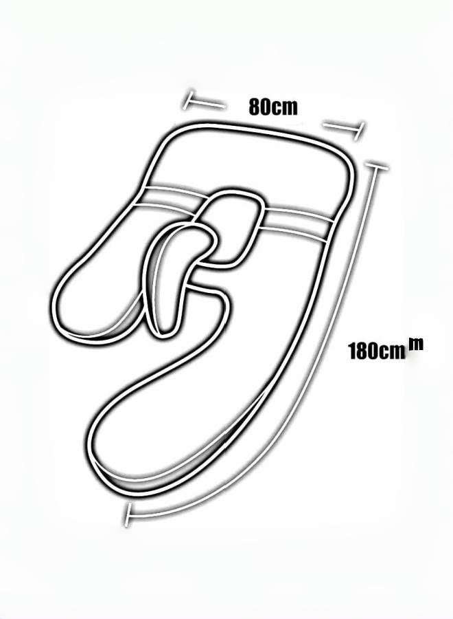 Maternity Pillow Pregnancy Pillow With Memory Pillow, Relieve Fatigue Body Pillow, Adult & Child Full Body Support Pillow (Color : Style 2, Size : 180x80cm) - Image 4