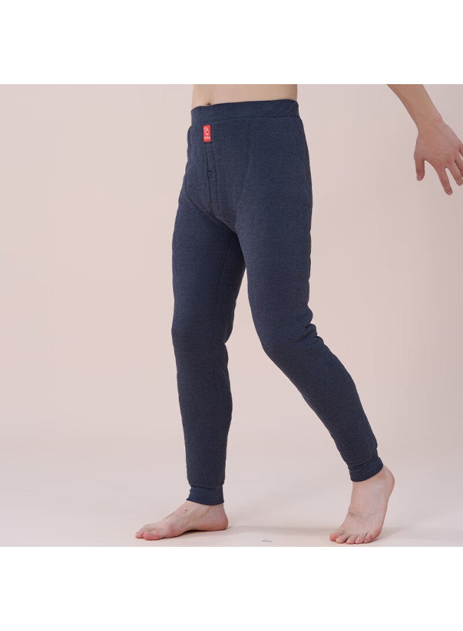 Little Nurse Xiaohushi Men's 100% Wool-filled Cotton Pants, High-waist, Soft And Warm, One Pair For Winter, Xxl (180/110)  - Image 2