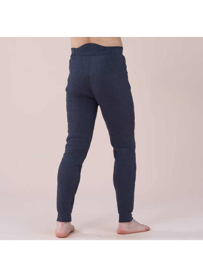 Little Nurse Xiaohushi Men's 100% Wool-filled Cotton Pants, High-waist, Soft And Warm, One Pair For Winter, Xxl (180/110)  - Image 3