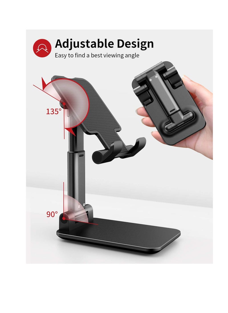 Generic Sturdy and Foldable Mobile Phone Holder Made of Durable Materials, Ideal for Phones and Tablets up to 11 inches, Lightweight and Easy to Move, Perfect for Travel and Work  - Image 2