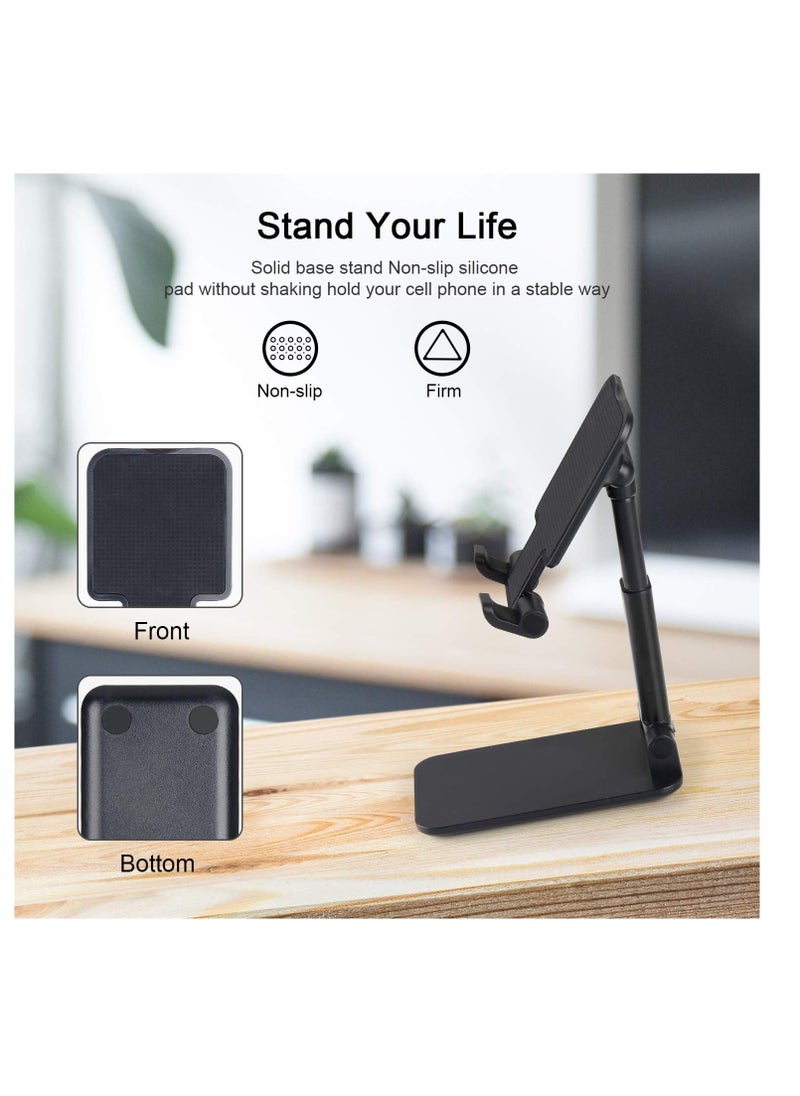Generic Sturdy and Foldable Mobile Phone Holder Made of Durable Materials, Ideal for Phones and Tablets up to 11 inches, Lightweight and Easy to Move, Perfect for Travel and Work  - Image 4