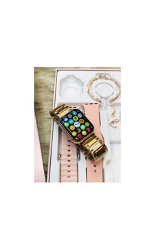 Haino Teko G9 Mini Rose Gold Edition Ladies Smart Watch with Three Set Strap and Stylish Bracelet Combo  - Image 5