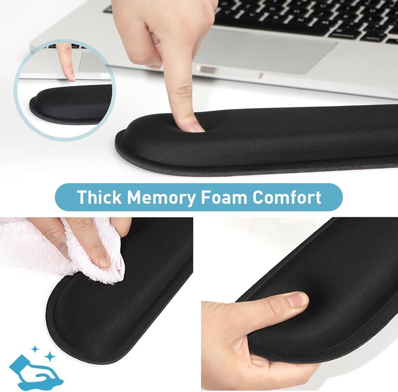 yolanda Keyboard Wrist Rest, Memory Foam, Easy Typing Pain Relief, Laptop, Home & Office (D-1) - Image 3