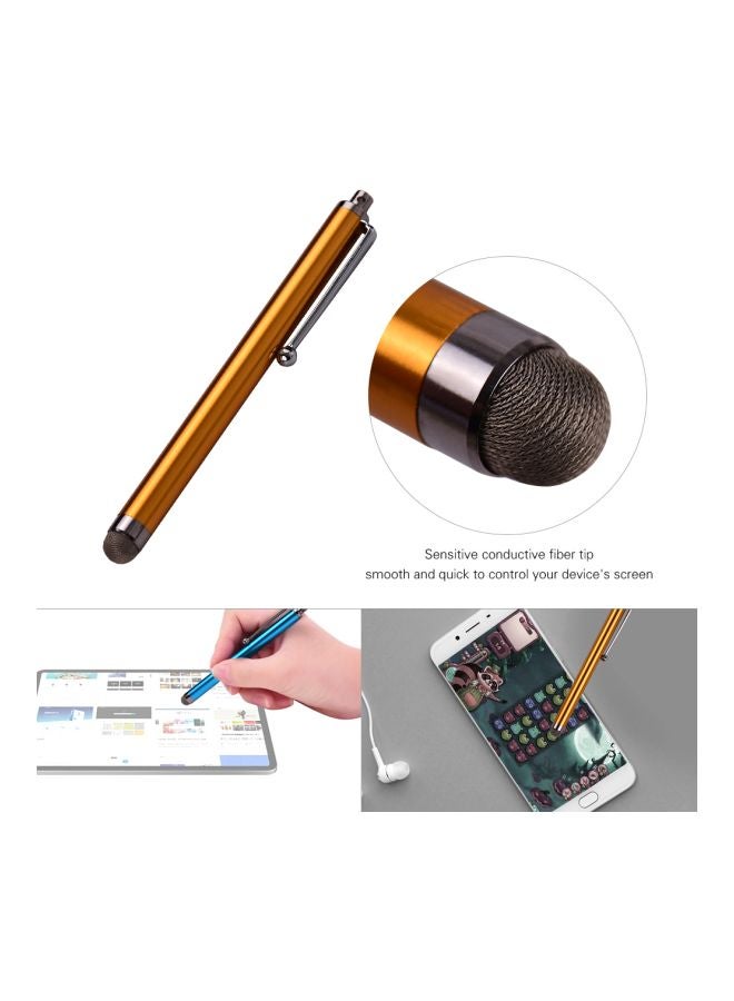 Stylus Universal Touchscreen Drawing Pen With Fiber Tip For Cell Phone/Tablet Gold - Image 4