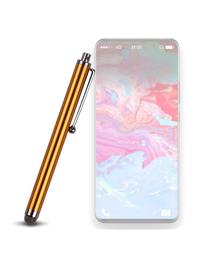 Stylus Universal Touchscreen Drawing Pen With Fiber Tip For Cell Phone/Tablet Gold - Image 2