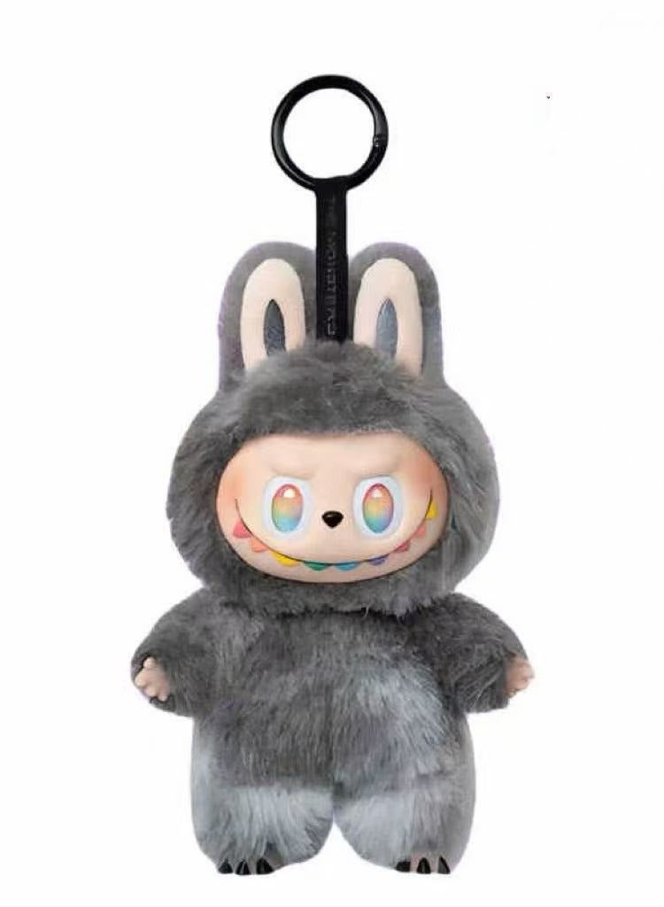 3.0, the energetic doll, with a vinyl necklace and a moving macaron pattern, size 16CM (third generation hidden black ~ self). - Image 1