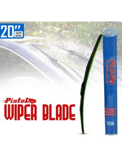 Pistol 20" Heavy Duty Wiper Blade, Sleek Design, Universal Fit Corrosion Resistant Windshield Wiper  - Image 1