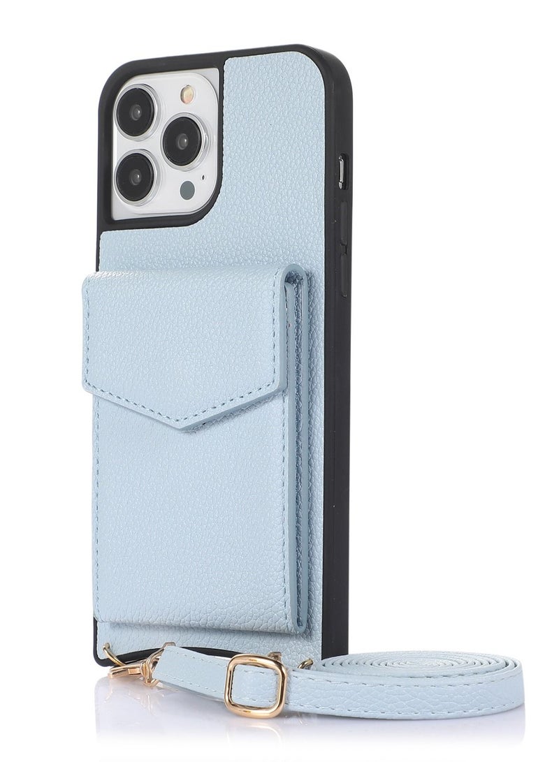 Suteni Back Cover Card Slots with Mirror Leather Phone Case for iPhone - Image 1