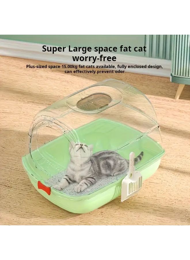 صندوق فضلات القطط الأسود التلقائي ذاتي التنظيف مقاوم للروائح سهل التنظيف غير لاصق - Image 5