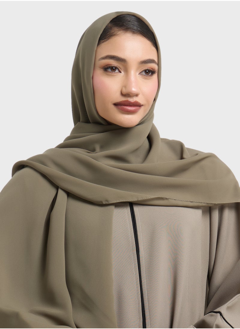 hayas closet V-Neck Flared Sleeve Abaya  - Image 4