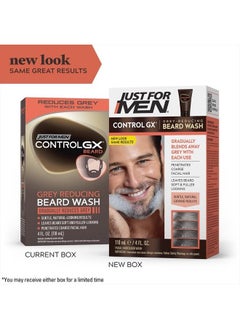 Just For Men Control GX Grey Reducing Beard Wash Shampoo, Gradually Colors Mustache and Beard, Leaves Facial Hair Softer and Fuller, 4 Fl Oz - Pack of 3 (Packaging May Vary) - pzsku/Z70A7E2BA63C304202B18Z/45/_/1691136679/baf565bd-84e7-4951-bfc3-818a142808e5