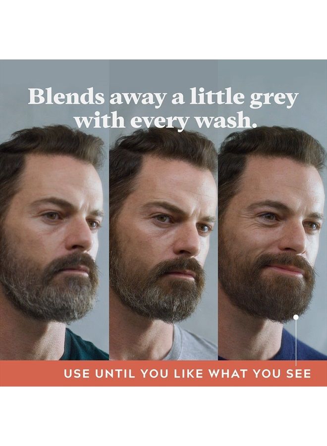 Just For Men شامبو غسول اللحية Just For Men Control GX Grey Reducing Beard Wash، يصبغ الشارب واللحية تدريجيًا، ويترك شعر الوجه أكثر نعومة وكثافة، 4 أونصة سائلة - عبوة من 3 قطع (قد تختلف العبوة) - Image 3