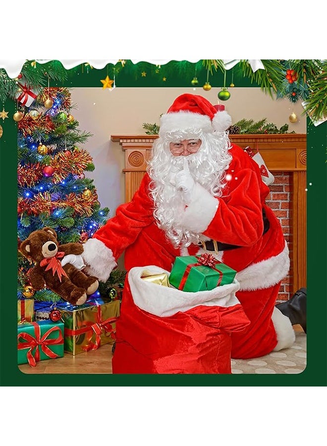 Santa Hats and Beard for Adults Christmas Costume Decorations Xmas Hats Santa Beard Mask Face Cover for Men Women - Image 5