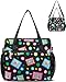 FOKDUVB Bingo Bag for Daubers Dabbers Dobbers Dotters Water Resistant Bingo Accessories Bag with Pockets for Adults Seniors BlackGreen - Image 3