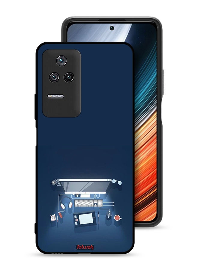 Tolwak Xiaomi Poco F4 Protective Case Cover Computer Desk Art - Image 1