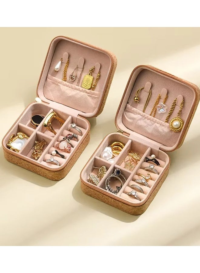 QIRRA Jewelry Box Organizer, Portable Zipper Jewelry Storage Case Set 4pcs for Women and Girls - Image 4