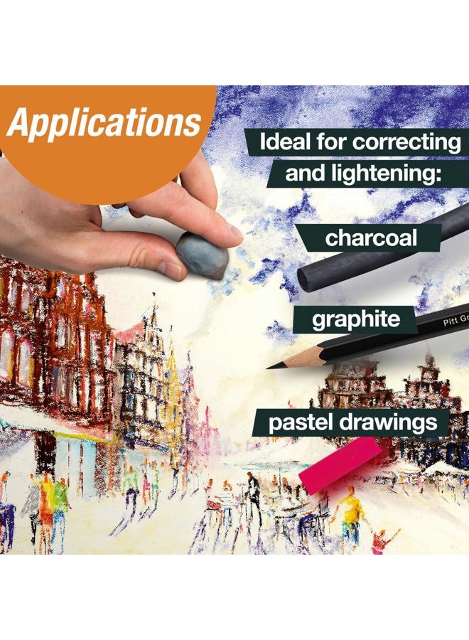 FABER-CASTELL KNEADABLE ART ERASER GREY 2 PC - Image 5