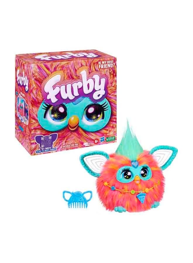 Furby Furblets Coral, 15 Fashion Accessories, Interactive Plush Toys for 6 Year Old Girls & Boys & Up, Voice Activated Animatronic - Image 1