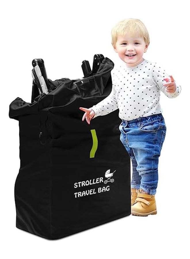 MVAQKLM  Stroller Travel Bag, Portable Pram Bag for Airplane, Car Seat Travel Bag, Large Pushchair Cover with Shoulder Strap, Waterproof Gate Check Bag for Infant Strollers - Image 2