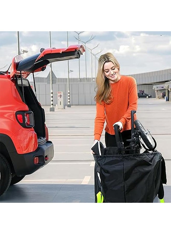 MVAQKLM  Stroller Travel Bag, Portable Pram Bag for Airplane, Car Seat Travel Bag, Large Pushchair Cover with Shoulder Strap, Waterproof Gate Check Bag for Infant Strollers - Image 4