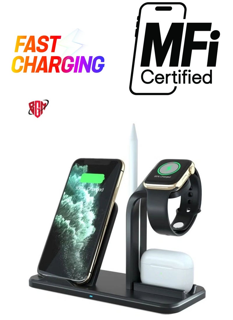 BGM - Professional Fast Wireless Charger for Apple iPhone/Android/Smartwatch and Air Pods - Image 1