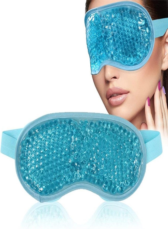KRUPAVI Eye Mask with Cooling Gel for Dark Circles Ice Eye Cooling Gel With Beads For Pain Relief Redness Dry Eyes Cooling Eyes Gel Mask For Women | This Cooling Eye Gel Mask For Premium Refreshment For Skin - Image 1