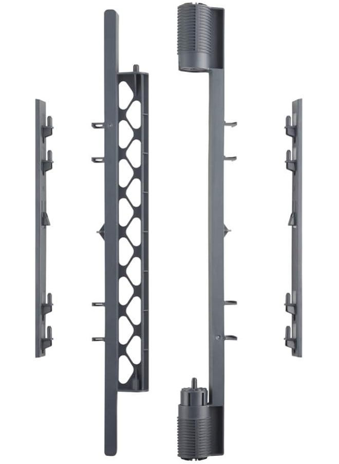 Toddleroo by North States Superyard Wall Mount Kit Compatible With Superyard Classic Colorplay Or Indoor Outdoor 6 Panel Play YardHardware Kit To Create Extra Wide BarrierGray  - Image 1