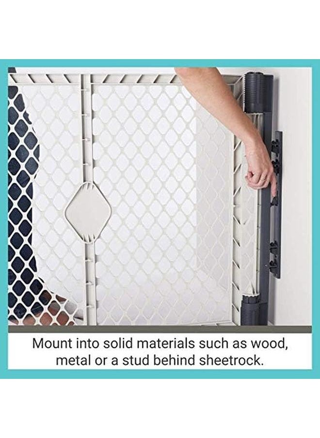 Toddleroo by North States Superyard Wall Mount Kit Compatible With Superyard Classic Colorplay Or Indoor Outdoor 6 Panel Play YardHardware Kit To Create Extra Wide BarrierGray  - Image 4