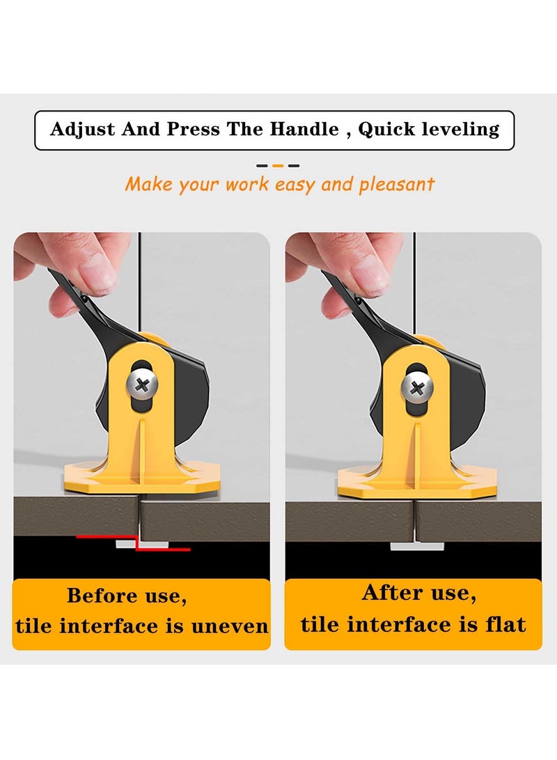 SYOSI Tile Leveling System Kit 50 Pcs Reusable Tile Levelers with 50 Pcs Replaceable Spare Steel T-Pin Tile Tools For Installation Tile Installation Leveler Tool Set for 8-12mm Tiles Wall & Floor - Image 4