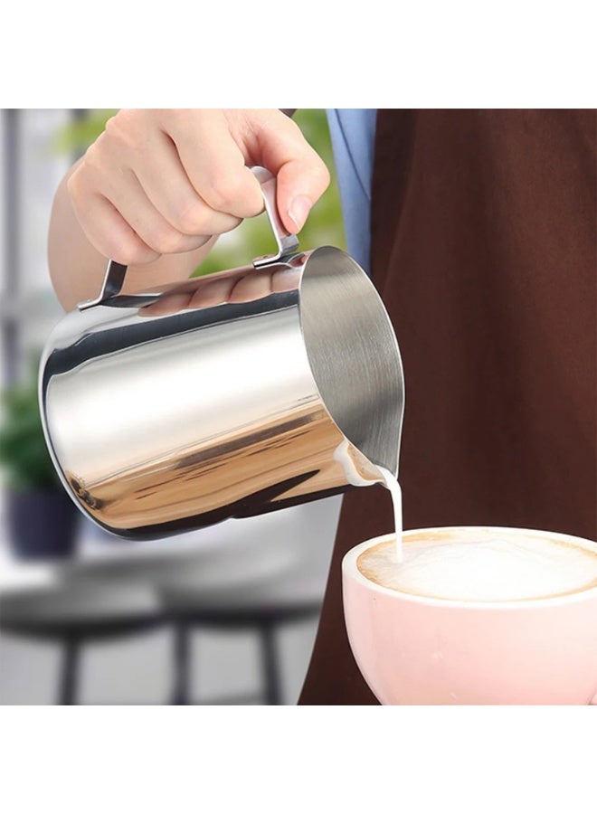 إبريق قهوة برغوة الحليب 350 مل 304 ستانلس ستيل - Image 4