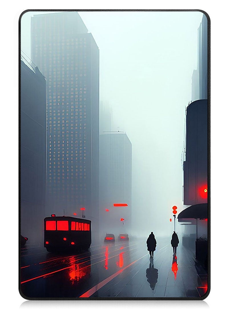Theodor Protective Flip Case For OnePlus Pad 2 (2024) & OnePlus Pad Pro (2024) With Trifold Stand Auto Wake Sleep Shockproof Cover Abstract 4  - Image 1
