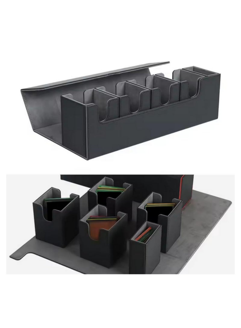 1PCS 5 in 1 Card Deck Case Holds 900+ Unsleeved Storage Box with Dice Tray for MTG Yugioh Strong Magnet Organizer for Magic Commander TCG CCG Sports Cards - Image 3