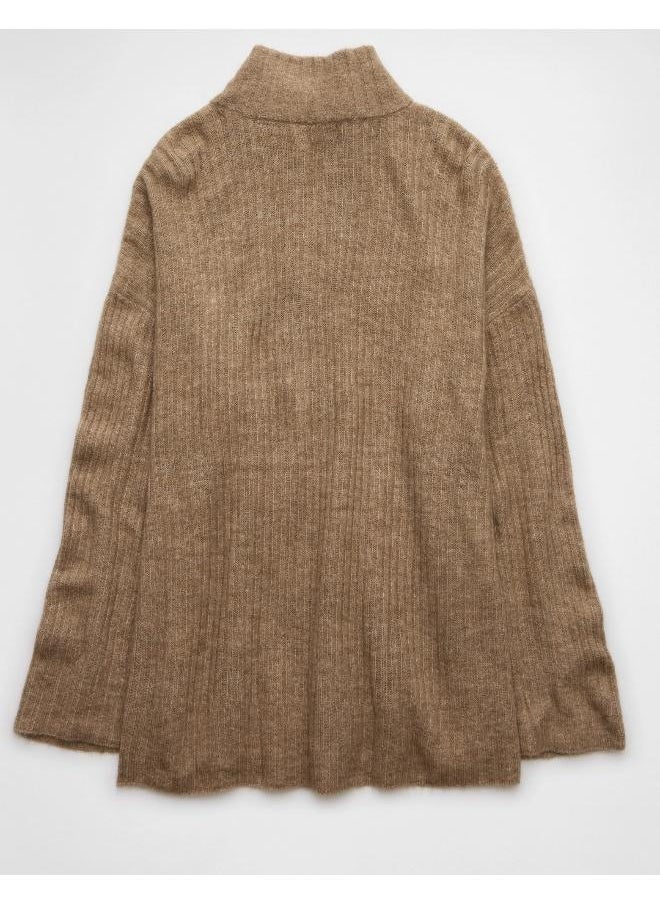 American Eagle AE Oversized Quarter-Zip Sweater  - Image 4