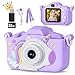 KIZJORYA Upgraded 48MP Kids Camera for Girls Boys 312 Video Selfie CameraChristmas Birthday Gift for Toddler HD Digital Camera Toy for Child with 32GB SD Card Silicone Cover Purple - Image 2