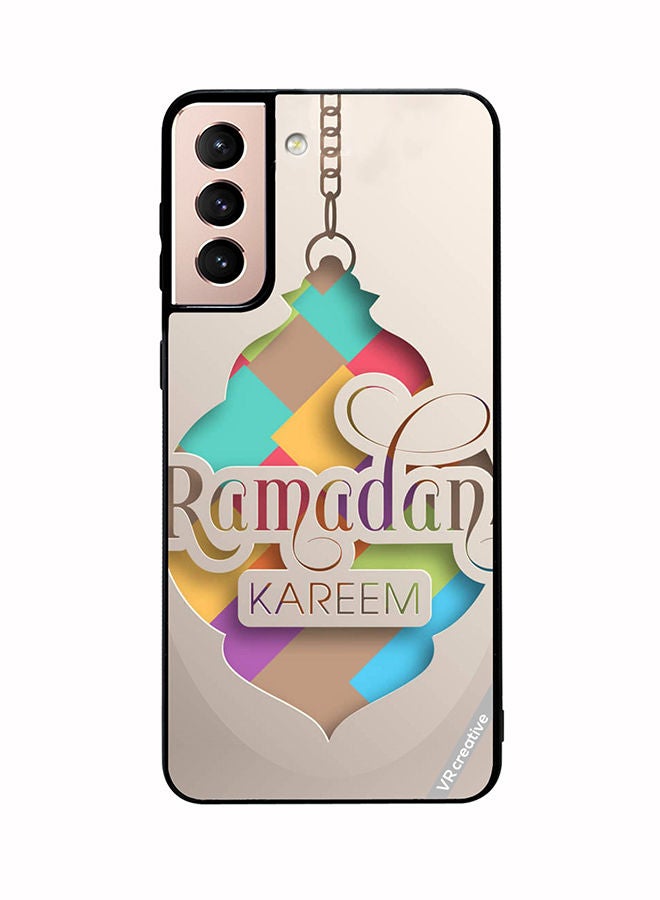 VR CREATIVE Protective Case Cover For Samsung Galaxy S21 5G Ramadan Kareem Design Multicolour - Image 1