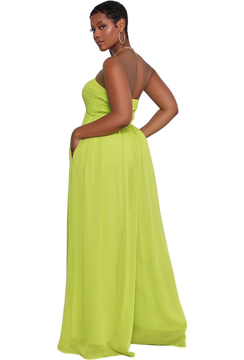 2024 Elegant Blue Chiffon Jumpsuit for Women Black - Image 2