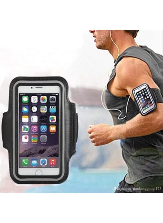 Muzz Elastic Mobile Phone Armband, Running Holder with Card Slot, up to 7 Inches - Image 2