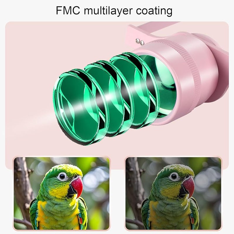 نظارات مكبرة سوداء 10x عالية الدقة مستقطبة بدون استخدام اليدين للصيد والحفلات ومشاهدة الطيور والمسرح والفعاليات الرياضية - Image 4