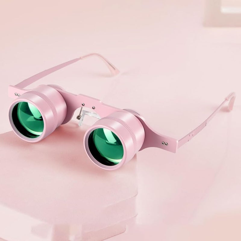 نظارات مكبرة سوداء 10x عالية الدقة مستقطبة بدون استخدام اليدين للصيد والحفلات ومشاهدة الطيور والمسرح والفعاليات الرياضية - Image 5