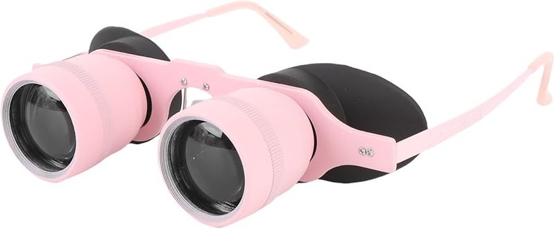 نظارات مكبرة سوداء 10x عالية الدقة مستقطبة بدون استخدام اليدين للصيد والحفلات ومشاهدة الطيور والمسرح والفعاليات الرياضية - Image 2